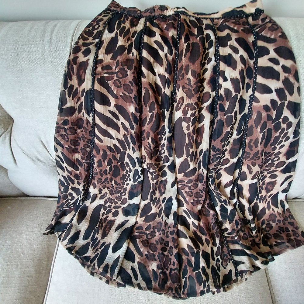 Coldwater Creek Leopard Skirt
